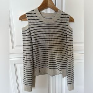 All Saint XS dark blue & beige striped sweater